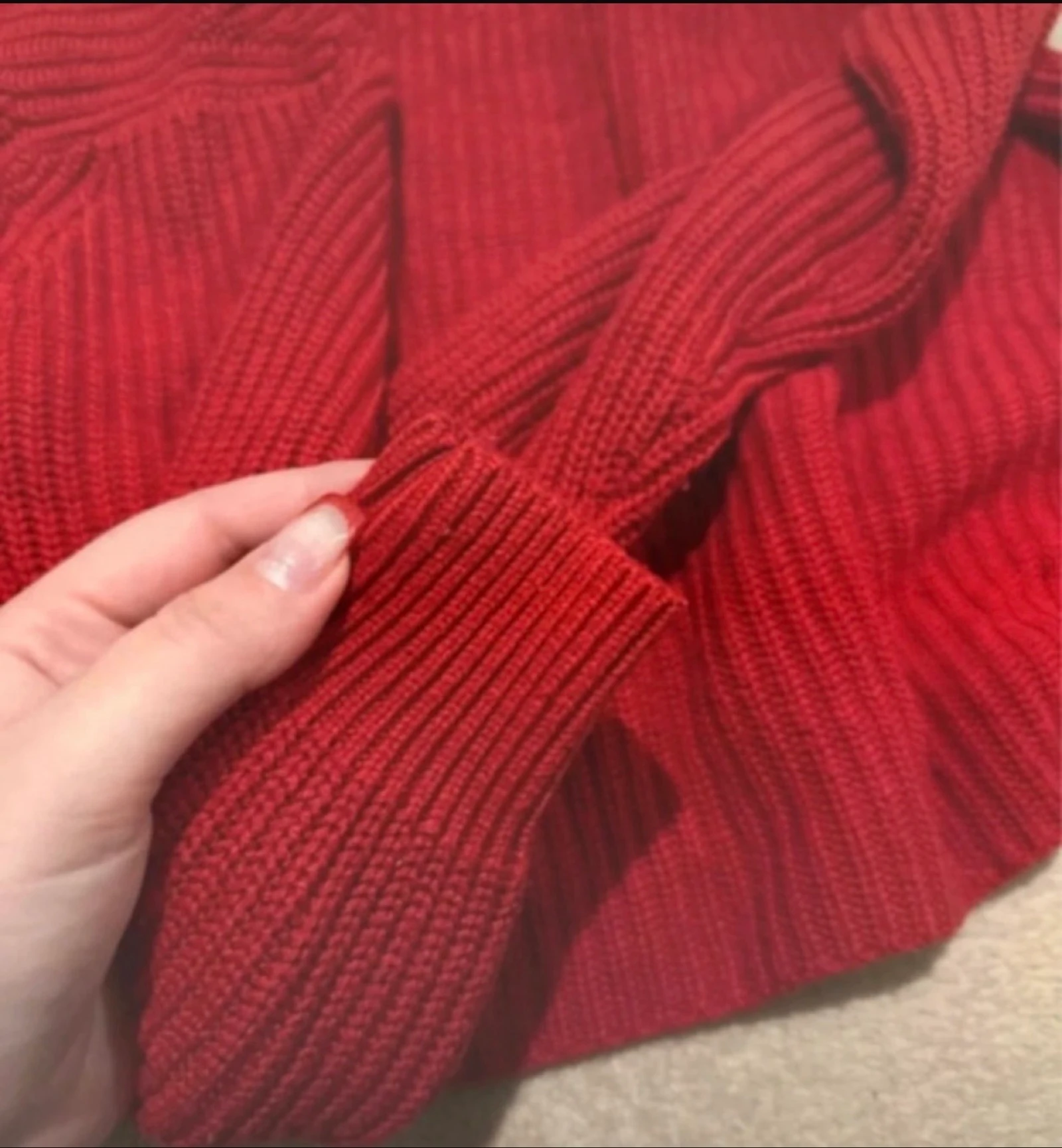 Camisola de punto roja – photo 4